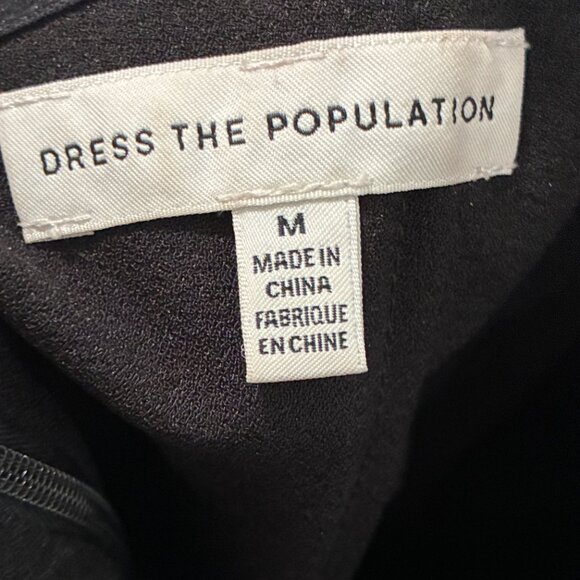 Dress the Population Alani Black Multi-Color Mini Dress – Strapless - Picture 5 of 9